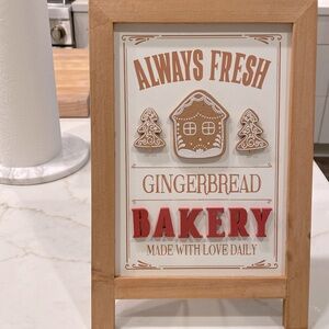 Michael’s Ashland Holiday Christmas decor Gingerbread Bakery sign